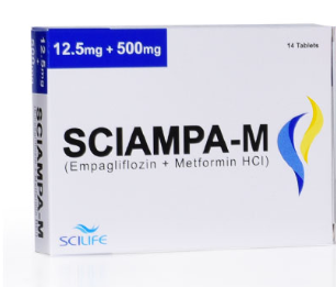 Sciampa-M 12.5mg+500mg Tab 14's