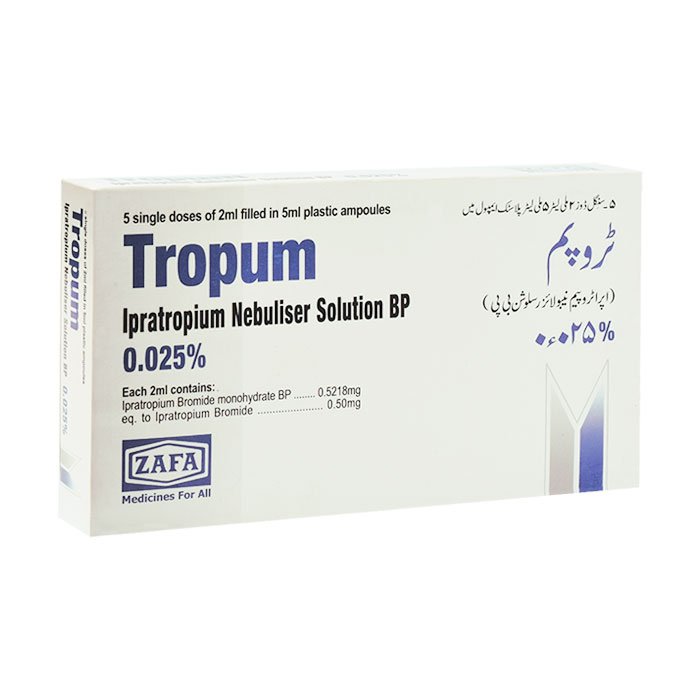 Tropum Nebuliser Sol 0.025% 5x2ml