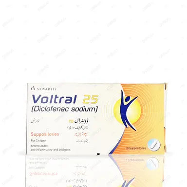 Voltral 25 Suppositories 25mg 10's