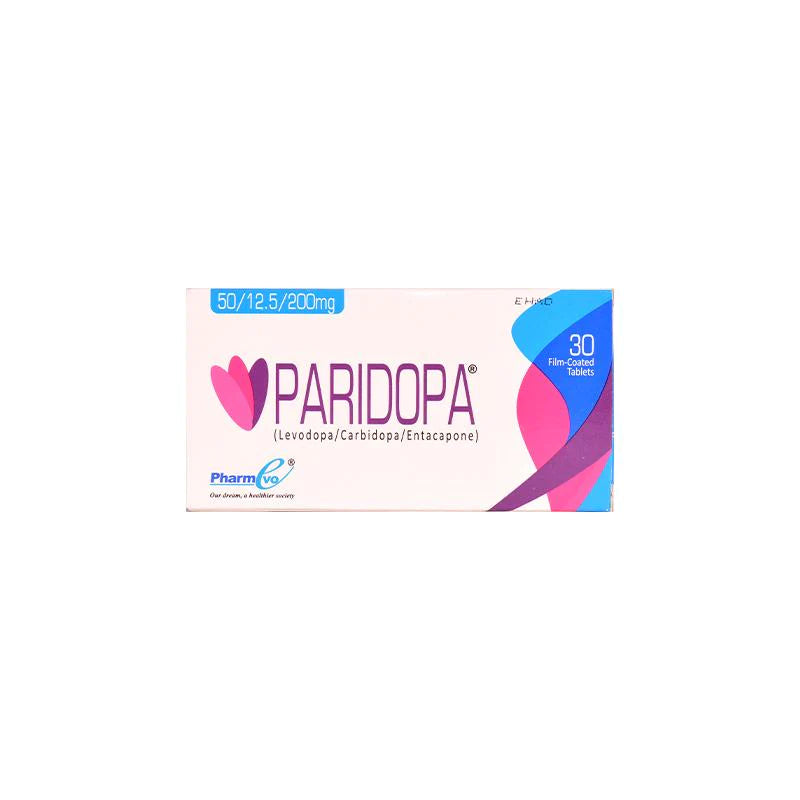Paridopa 50/12.5/200mg 3x10's