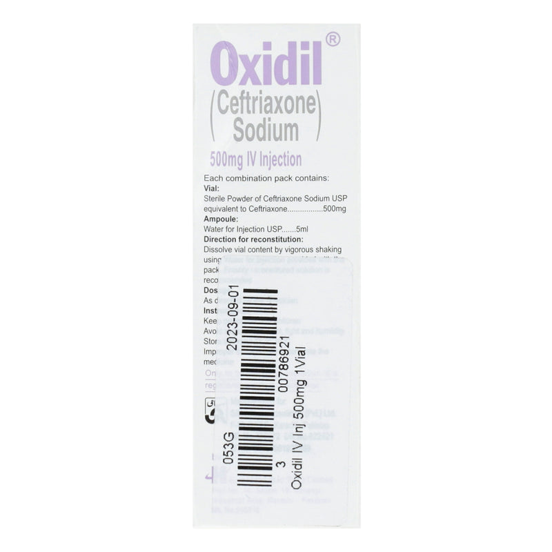 Oxidil IV Inj 500mg 1Vial