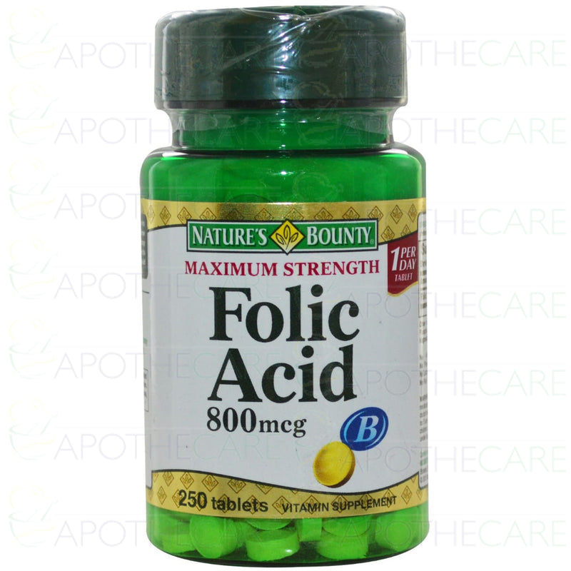 Folic Acid Tab 800mcg 250's
