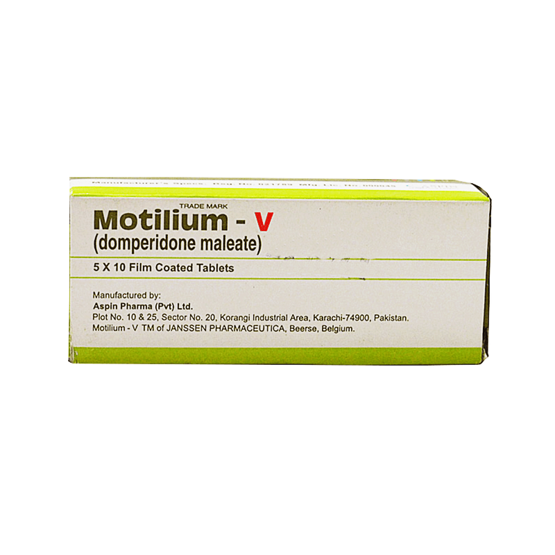 Motilium-V Tab 12.7mg 50's