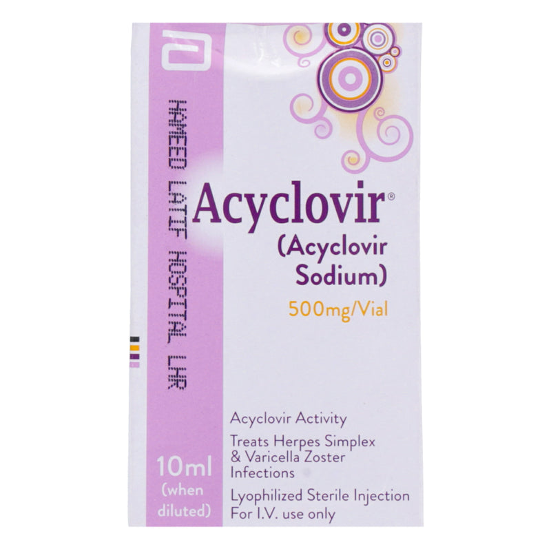 Acyclovir Inj 500mg 1Vialx10ml