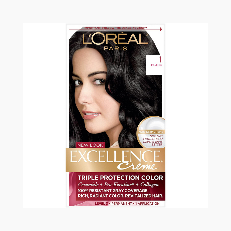L'Oreal Paris Excellence Hair Colour (Black 1) Cream 1's