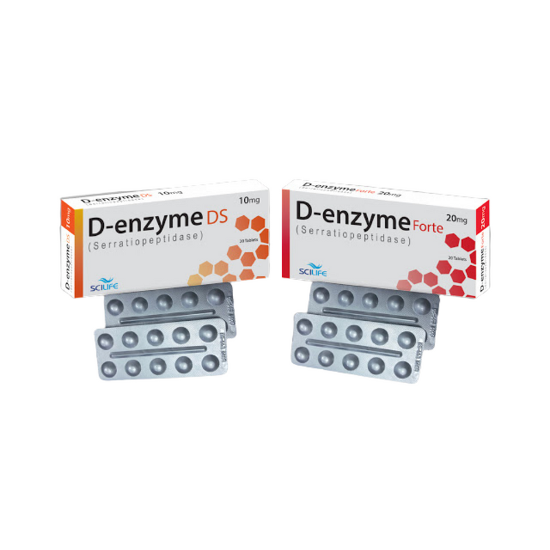 D-Enzyme Forte Tab 20mg 2x10's