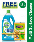 Multi Purpose Cleaner Aqua with free cleaning cloth 1.8 liters
