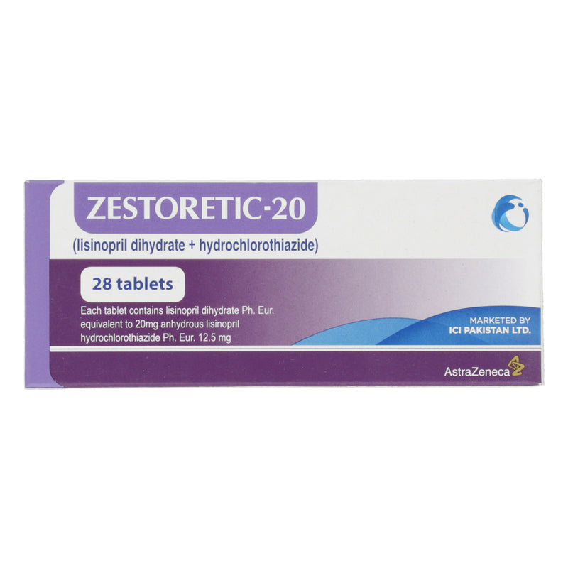 Zestoretic-20 Tab 20mg/12.5mg 28's