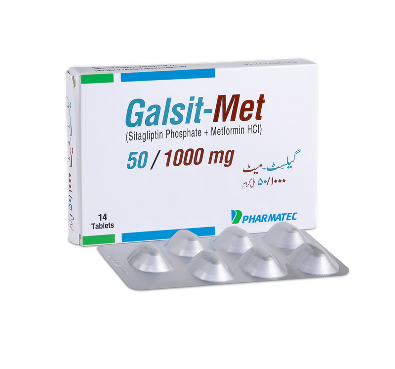 Galsit-Met Tab 50/1000mg 14's