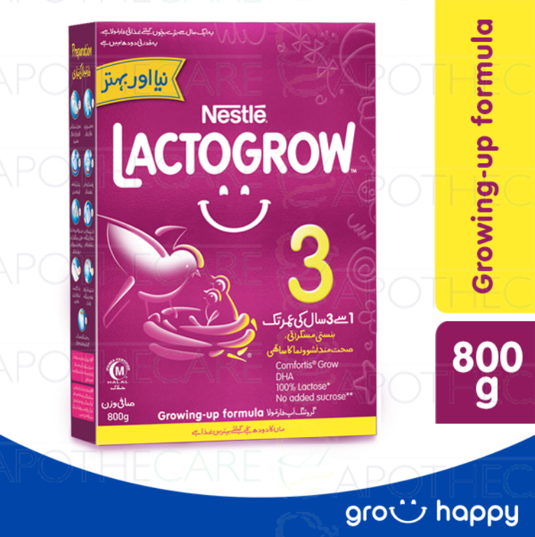 NESTLE LACTOGROW 3 Growing-up Formula (for 12 months to 36 months) 800g