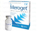 Meroget IV Inj 1g 1vial+2Ampx10ml