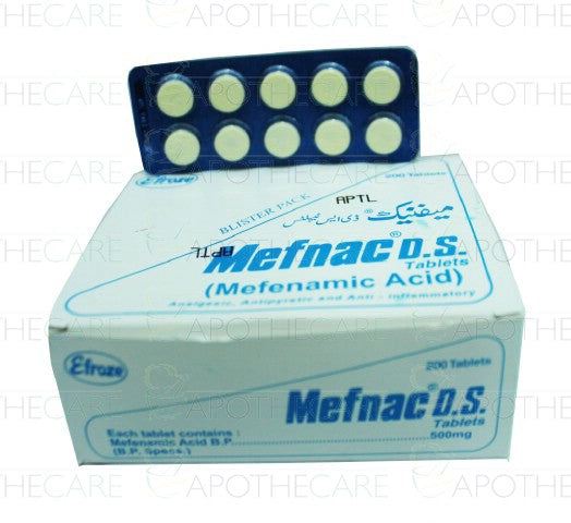 Mefnac-DS Tab 500mg 200's