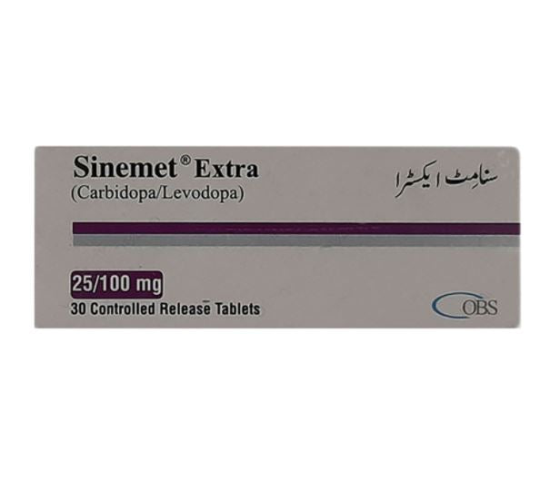 Sinemet Extra Tab 25/100mg 30's