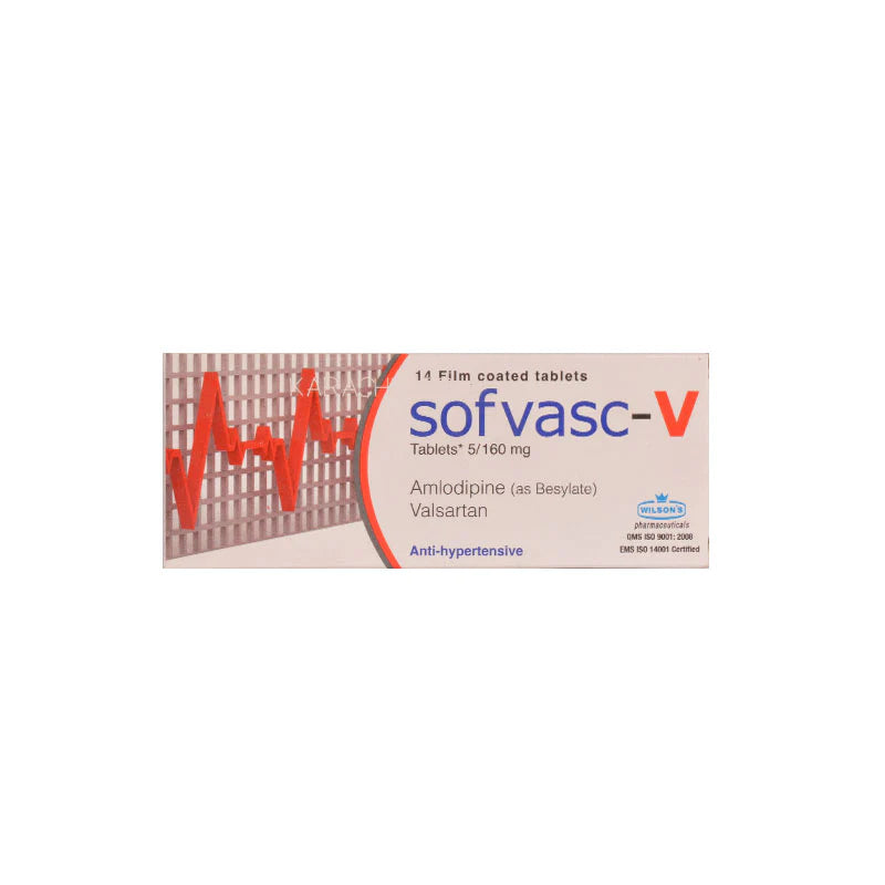 Sofvasc-V Tab 5mg/160mg 14's