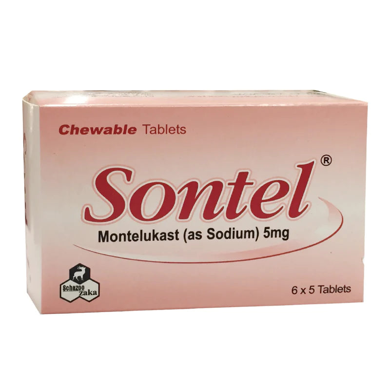 Sontel Chewable Tab 5mg 6x5's