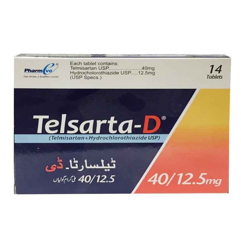 Telsarta-D Tab 40mg/12.5mg 14's