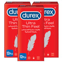 Durex Condom Feel Ultra Thin 12's Pack of 2