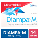 Diampa-M Tab 12.5mg/850mg 14's