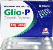 Glio-P Tab 4mg/30mg 14's