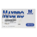 Maxpro Latex Examination Gloves Medium 100's