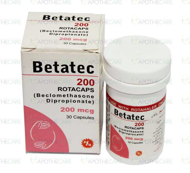 Betatec 200 Rotacap Cap 200mcg 30's