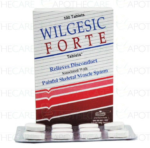 Wilgesic Forte Tab 650mg/50mg 10's