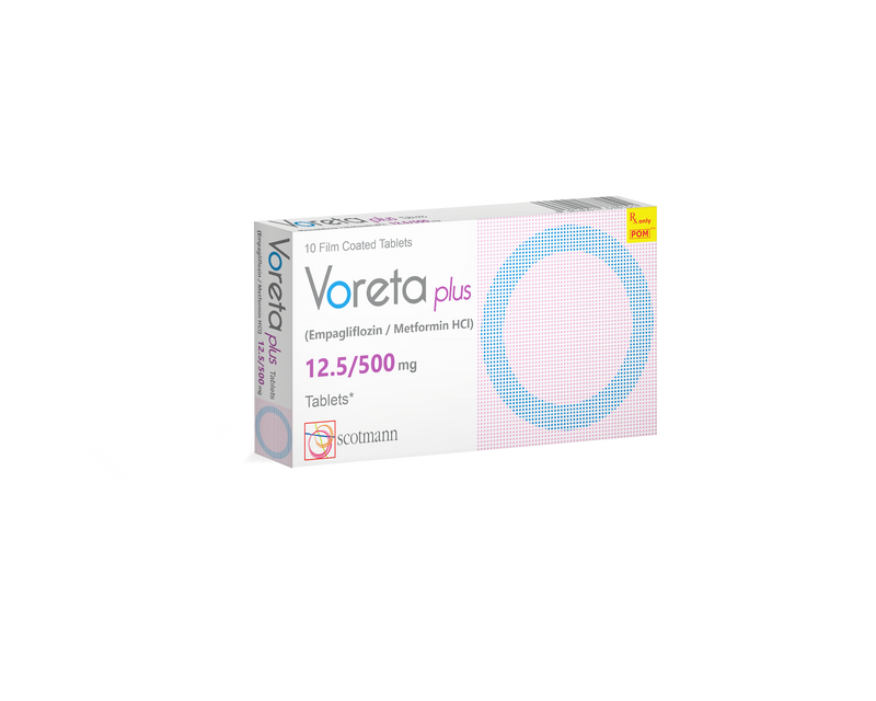 Voreta Plus Tab 12.5/500mg 10's